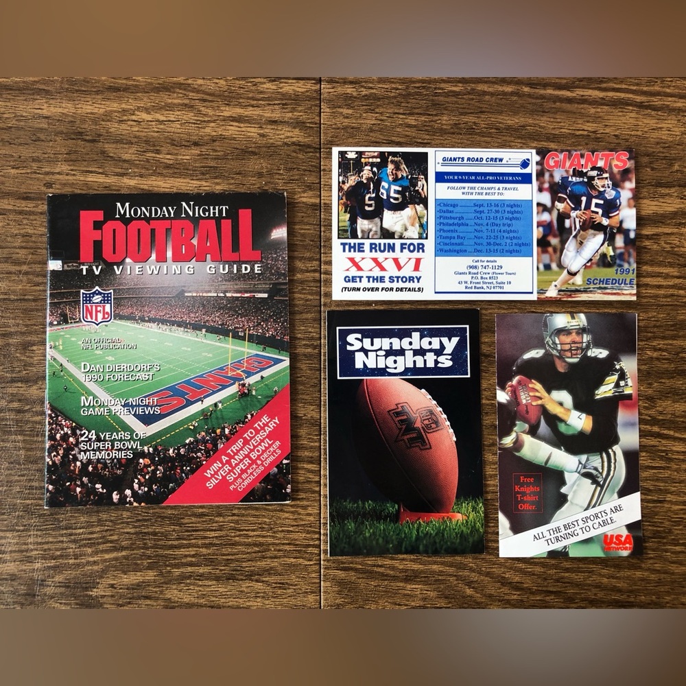 Pro Football Pocket Schedules